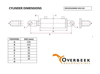 Hidraulika Volvo L30G -Steering cylinder/Lenkzylinder/Stuurcilinder: slika 4 Hidraulika Volvo L30G -Steering cylinder/Lenkzylinder/Stuurcilinder: slika 4