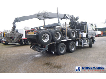 Kamion sa dizalicom DAF XF 105.510 6x4 + Loglift F281S83 crane / timber truck + dolly: slika 4