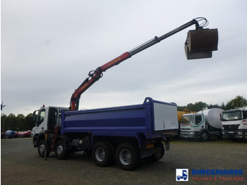 Kamion sa dizalicom Iveco AD340T36 8x4 RHD tipper + Palfinger E120 plus + grapple: slika 3