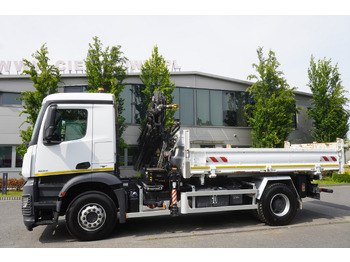 Istovarivač, Kamion sa dizalicom MERCEDES-BENZ Arocs 1833 / 87,000 km!!! / Hds HIAB X-DUO 128 B-2 / three-sided tipper: slika 5