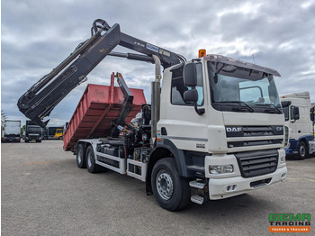 Kamion sa hidrauličnom kukom, Kamion sa dizalicom DAF CF85.410 6x4 Dagcab Euro5 EEV - Hiab Haakarm + Hiab 166E-2 DUO - Vangmuil: slika 2