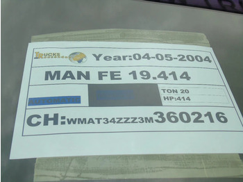 Tegljač MAN FE 19.414 + MANUAL + 4X4 +EURO 2 !!!!!!!!!!!: slika 4