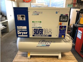 Novu Kompresor za vazduh Fiac New Silver D 10 / 300 Silent 7.5 kW 860 L / min 10 bar Elektrische Schroefcompressor met ketel en droger: slika 2