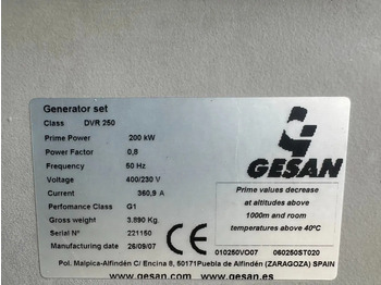 Set generatora GESAN DVR 250 Volvo Stamford 275 kVA Silent Rental generatorset: slika 3 Set generatora GESAN DVR 250 Volvo Stamford 275 kVA Silent Rental generatorset: slika 3