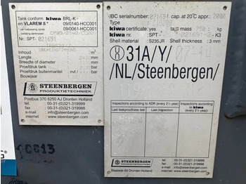 Rezervoar za skladištenje IBC Steenbergen Kiwa IBC 2000 liter dieseltank met handpomp Milieutank: slika 3 Rezervoar za skladištenje IBC Steenbergen Kiwa IBC 2000 liter dieseltank met handpomp Milieutank: slika 3