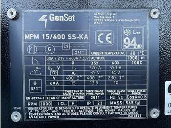 Set generatora Kubota GenSet MPM 15/400 SS-KA 15 kVA 400 Amp Silent Las generatorset: slika 3