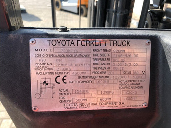 Električni viljuškar Toyota 1.6 ton Triplex Freelift Sideshift Elektra Heftruck: slika 3