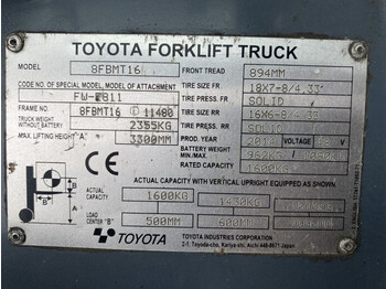 Električni viljuškar Toyota Traigo 16 Duplex Freelift Sideshift 1.6 ton Elektra Heftruck: slika 4