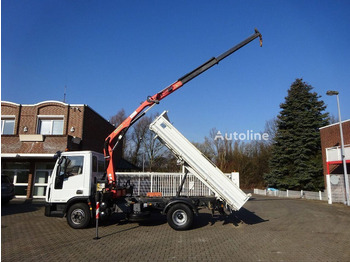 Istovarivač, Kamion sa dizalicom Iveco ML75E18K - 3 way tipper+crane: slika 2