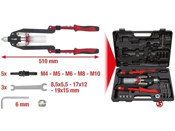 Novu Oprema za automobile Diversen Universele blindklinknageltangset 11 delig: slika 2 Novu Oprema za automobile Diversen Universele blindklinknageltangset 11 delig: slika 2