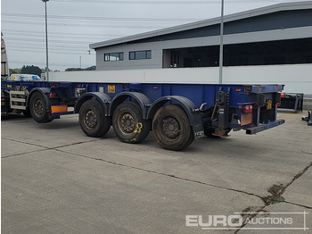 Plato poluprikolica Dennison Trailers 4 Axle 40' Skeleton Trailer, Front Lift Axle, Twist Locks: slika 3