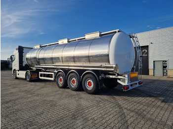 Poluprikolica cisterna Feldbinder 38000 liter 3 kamer tankoplegger met CIP Leiding: slika 2