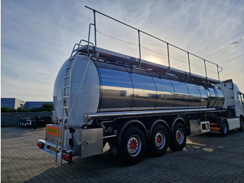 Poluprikolica cisterna Feldbinder 38000 liter 3 kamer tankoplegger met CIP Leiding: slika 5