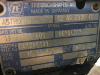Menjač za Kamion CUTIE DE VITEZE ZF 12 AS 2330 TD R=15,86-1,00: slika 3