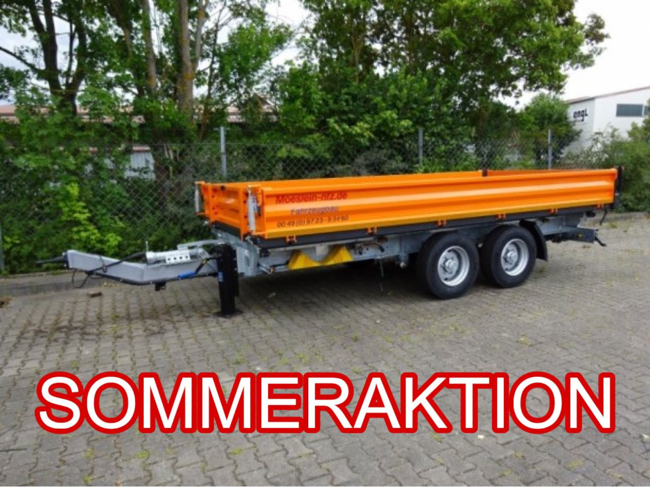 Möslein TTD11 Orange neuer Tandem 3- Seitenkipper Tieflader-- Neufahrzeug -- - Prikolica istovarivača: slika 1 Möslein TTD11 Orange neuer Tandem 3- Seitenkipper Tieflader-- Neufahrzeug -- - Prikolica istovarivača: slika 1