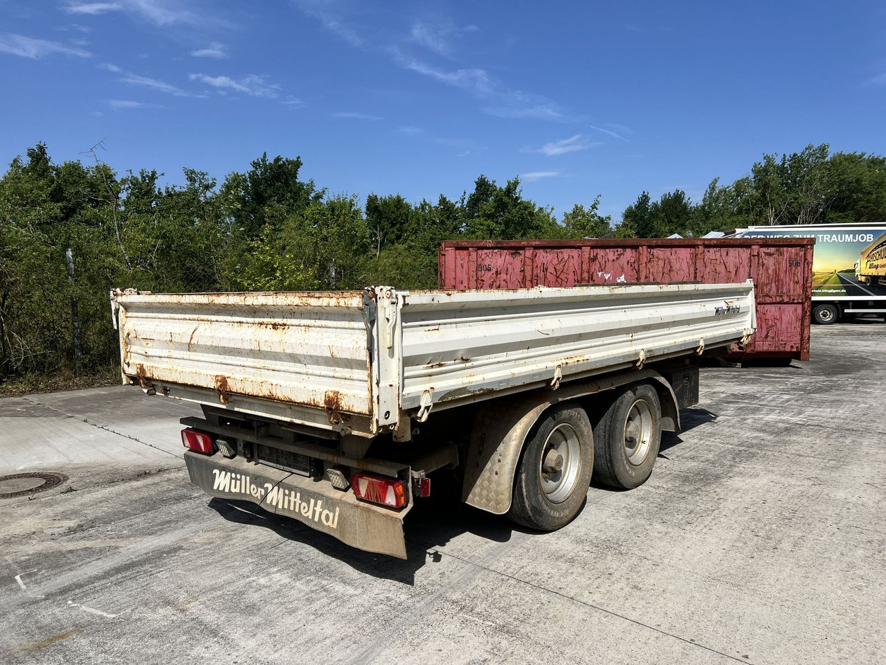 Müller-Mitteltal 13,5 t Tandemkipper- Tieflader - Prikolica istovarivača: slika 4 Müller-Mitteltal 13,5 t Tandemkipper- Tieflader - Prikolica istovarivača: slika 4