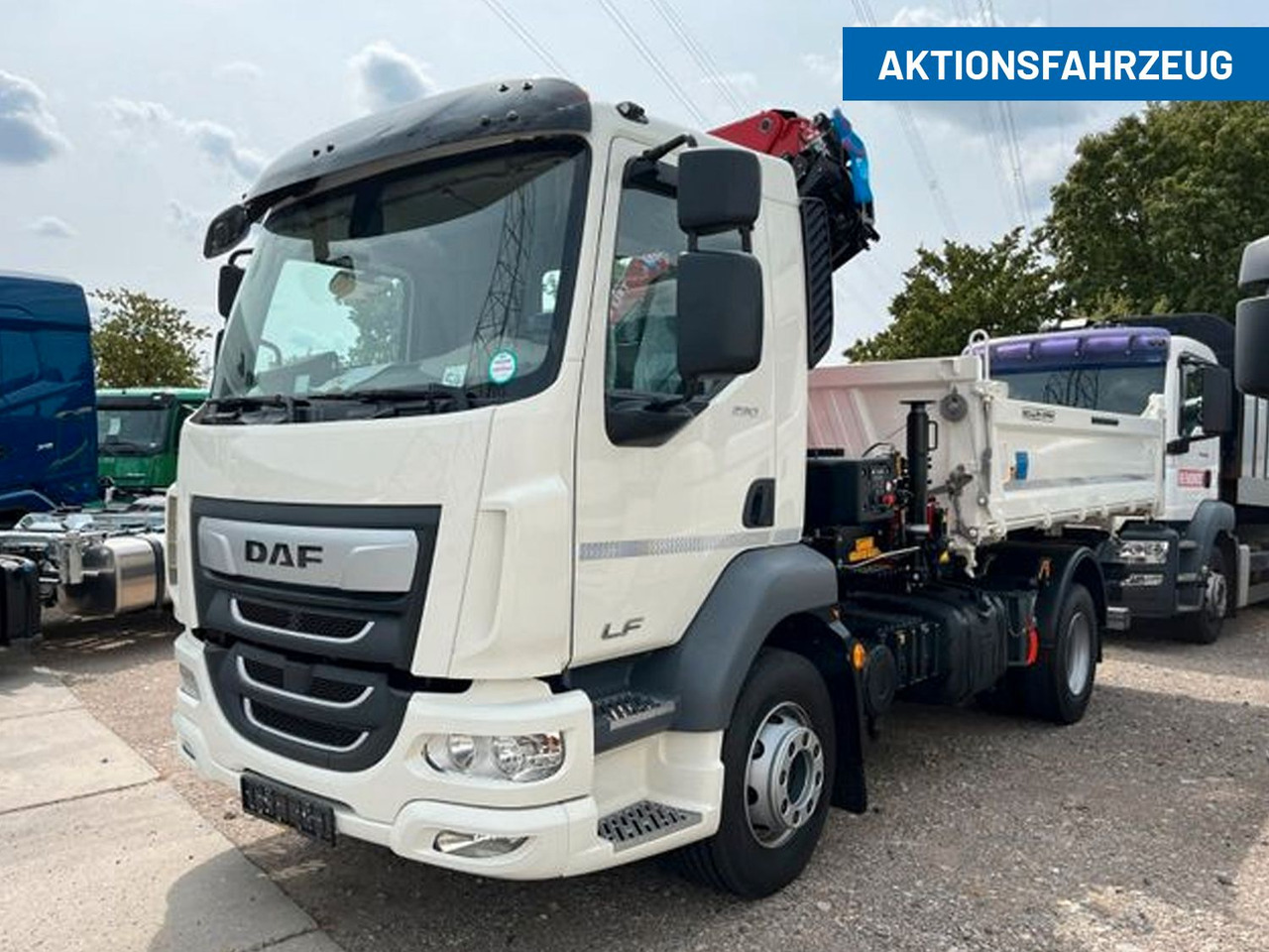 DAF LF 290 16t Meiller Krankipper Tageszulassung DAF LF 290 16t Meiller Krankipper Tageszulassung - Istovarivač, Kamion sa dizalicom: slika 1 DAF LF 290 16t Meiller Krankipper Tageszulassung DAF LF 290 16t Meiller Krankipper Tageszulassung - Istovarivač, Kamion sa dizalicom: slika 1