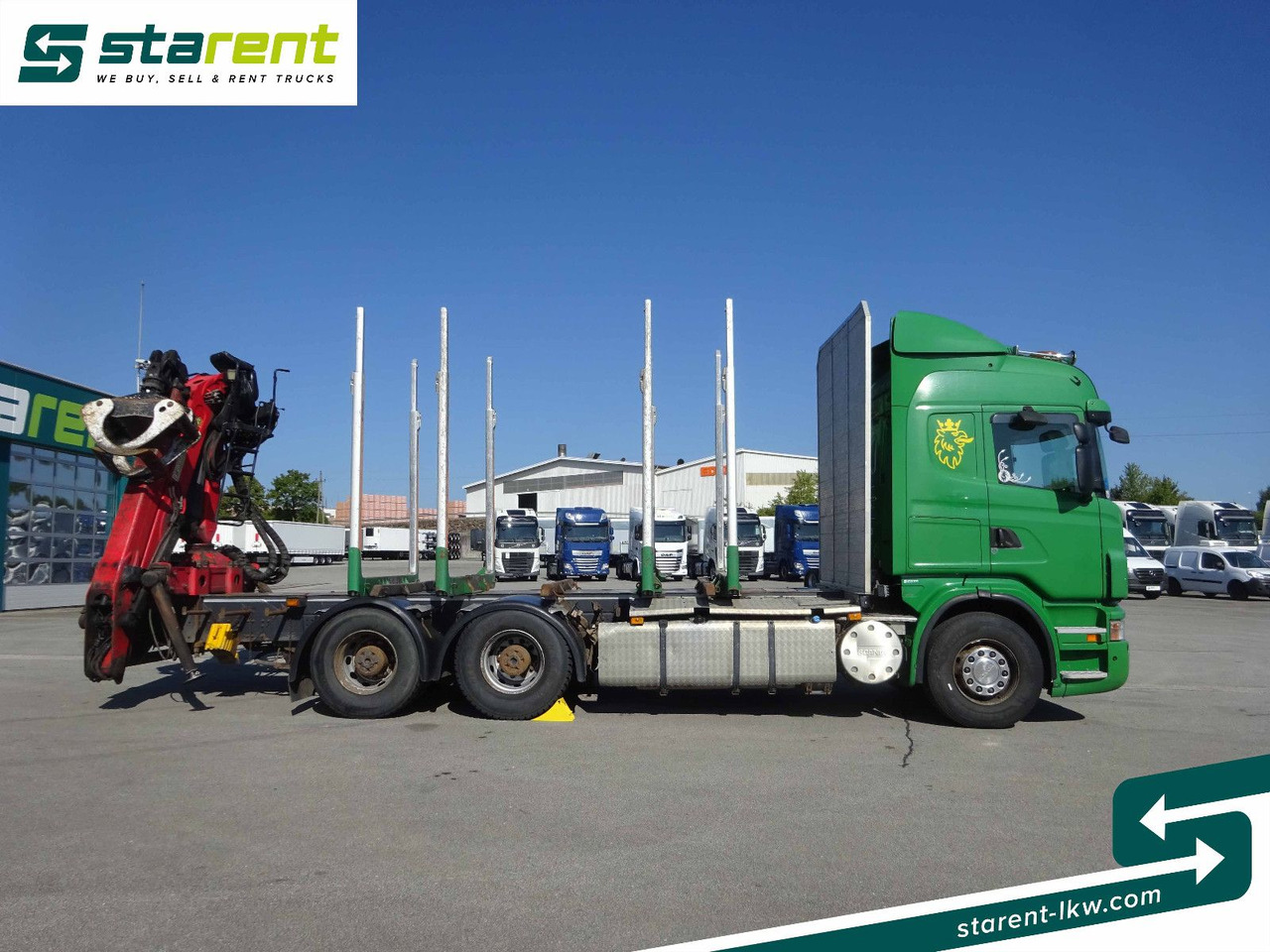 Scania R500 V8 6x4 Holzaufbau mit Kran, MOTORPROBLEM - Kamion sa golom šasijom i zatvorenom kabinom, Kamion sa dizalicom: slika 4 Scania R500 V8 6x4 Holzaufbau mit Kran, MOTORPROBLEM - Kamion sa golom šasijom i zatvorenom kabinom, Kamion sa dizalicom: slika 4