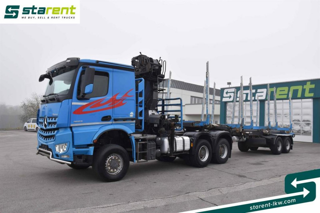 Mercedes Benz Arocs 3653 6x6 Penz Holzkran + Ressenig Holzrungen - Tegljač: slika 2 Mercedes Benz Arocs 3653 6x6 Penz Holzkran + Ressenig Holzrungen - Tegljač: slika 2