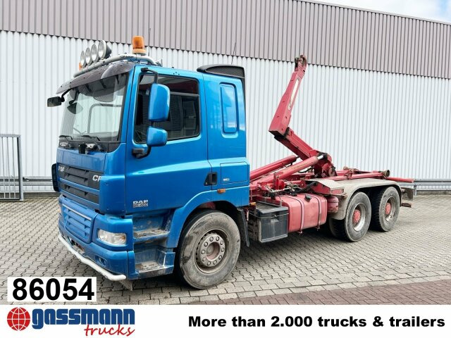 DAF AT 85.460 6x4, Abrollkipper Palfinger T20 - Kamion sa hidrauličnom kukom, Kamion sa dizalicom: slika 1 DAF AT 85.460 6x4, Abrollkipper Palfinger T20 - Kamion sa hidrauličnom kukom, Kamion sa dizalicom: slika 1