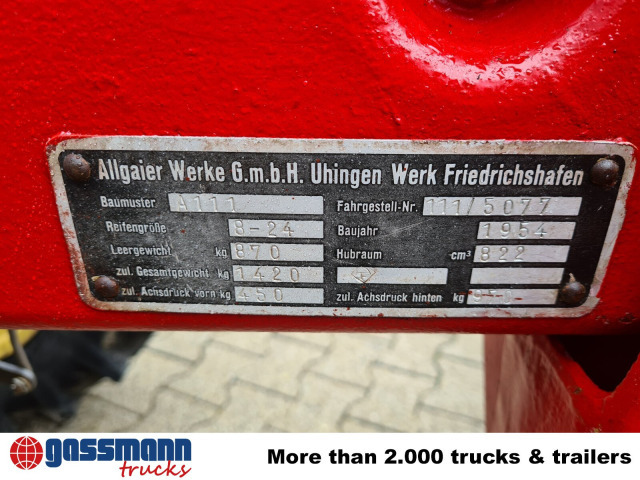 Allgaier A111 - Građevinska mašina: slika 5 Allgaier A111 - Građevinska mašina: slika 5