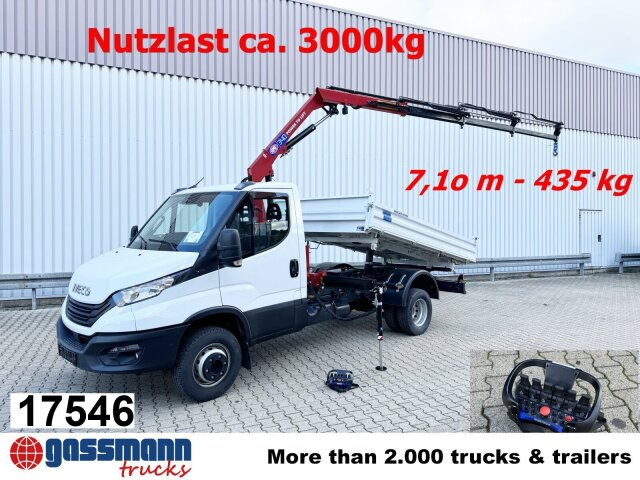 Iveco Daily 70C18H 4x2 mit Kran HMF 340-K3, Funk - Istovarivač, Kamion sa dizalicom: slika 1 Iveco Daily 70C18H 4x2 mit Kran HMF 340-K3, Funk - Istovarivač, Kamion sa dizalicom: slika 1