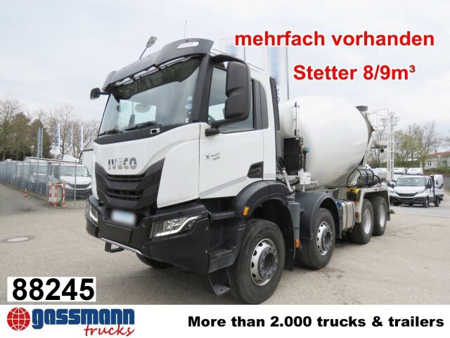 Iveco X-Way AD360X40BZ 8x4, Stetter 8/9m³ - Mikser za beton: slika 1 Iveco X-Way AD360X40BZ 8x4, Stetter 8/9m³ - Mikser za beton: slika 1