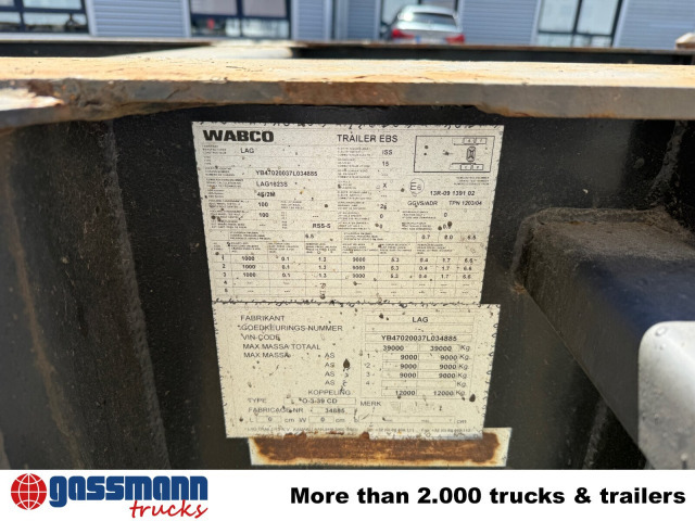 Lag 0-3-39 CD Containerchassis, 20ft und 30ft, ADR - Poluprikolica za prevoz kontejnera/ Poluprikolica sa promenjivim sandukom: slika 2 Lag 0-3-39 CD Containerchassis, 20ft und 30ft, ADR - Poluprikolica za prevoz kontejnera/ Poluprikolica sa promenjivim sandukom: slika 2