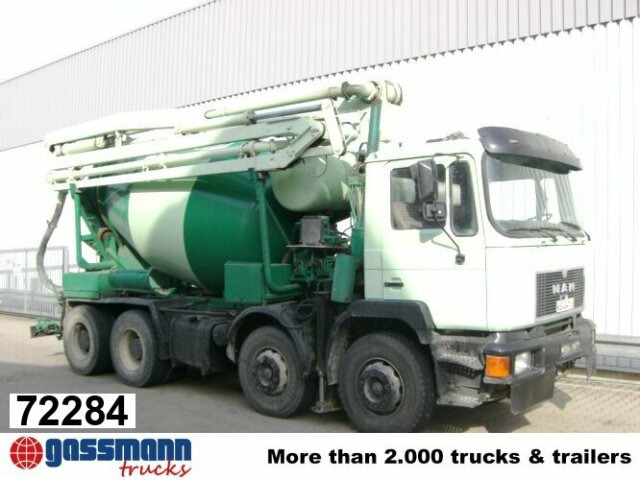 MAN 33.292 8x4 Mischer Stetter 7m³ mit Pumpe - Mikser pumpa: slika 1 MAN 33.292 8x4 Mischer Stetter 7m³ mit Pumpe - Mikser pumpa: slika 1