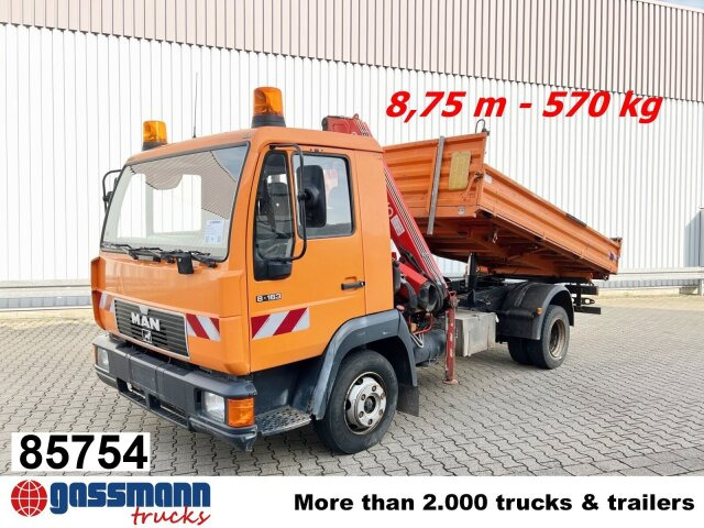 MAN 8.163 4x2 BB mit Kran Fassi F60A.23 - Istovarivač, Kamion sa dizalicom: slika 1 MAN 8.163 4x2 BB mit Kran Fassi F60A.23 - Istovarivač, Kamion sa dizalicom: slika 1