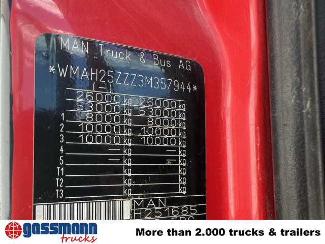 MAN TGA 26.363/410 6x4 BB, 2-S-Alukipper - Istovarivač, Kamion sa dizalicom: slika 2 MAN TGA 26.363/410 6x4 BB, 2-S-Alukipper - Istovarivač, Kamion sa dizalicom: slika 2