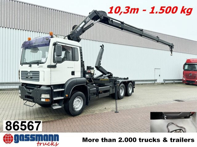 MAN TGA 33.350 6X4 BB mit Kran Hiab 166 E-3 HiDuo, - Kamion sa hidrauličnom kukom, Kamion sa dizalicom: slika 1 MAN TGA 33.350 6X4 BB mit Kran Hiab 166 E-3 HiDuo, - Kamion sa hidrauličnom kukom, Kamion sa dizalicom: slika 1