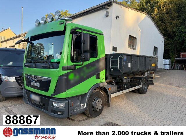 MAN TGL 10.180 4x2 BL, City-Abrollkipper - Kamion sa hidrauličnom kukom: slika 1 MAN TGL 10.180 4x2 BL, City-Abrollkipper - Kamion sa hidrauličnom kukom: slika 1
