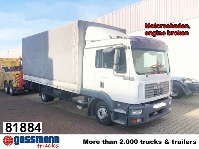 MAN TGL 8.210 BL 4x2 mit LBW, Motorschaden! - Kamion sa tovarnim sandukom: slika 1 MAN TGL 8.210 BL 4x2 mit LBW, Motorschaden! - Kamion sa tovarnim sandukom: slika 1