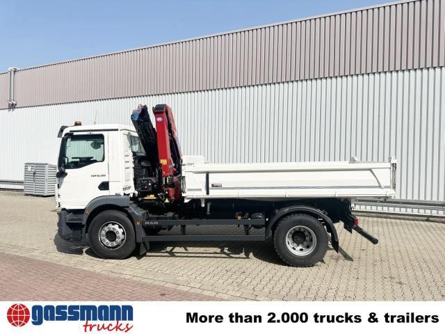 Novu Istovarivač, Kamion sa dizalicom MAN TGM 18.320 4x2, Kran HMF 1320 K3, Funk: slika 13