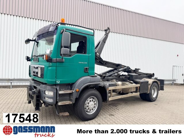 MAN TGM 18.340 4x4 BB, Hiab LHT 19046 Abrollkipper, - Kamion sa hidrauličnom kukom: slika 1 MAN TGM 18.340 4x4 BB, Hiab LHT 19046 Abrollkipper, - Kamion sa hidrauličnom kukom: slika 1