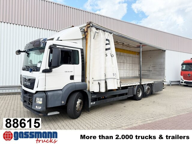 MAN TGS 26.400 6x2-4 LL, Lenk-/Lift, Hubdach - Kamion sa tovarnim sandukom, Kamion sa dizalicom: slika 1 MAN TGS 26.400 6x2-4 LL, Lenk-/Lift, Hubdach - Kamion sa tovarnim sandukom, Kamion sa dizalicom: slika 1