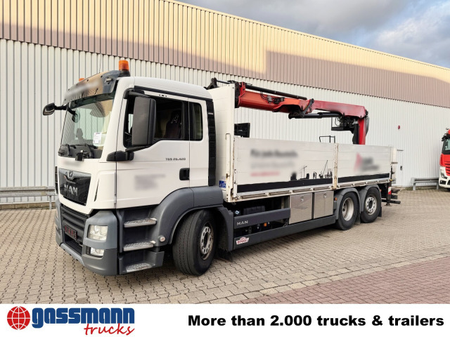 Kamion sa tovarnim sandukom, Kamion sa dizalicom MAN TGS 26.420 6x2-4 LL, Navi, Lenk-/Liftachse,: slika 8