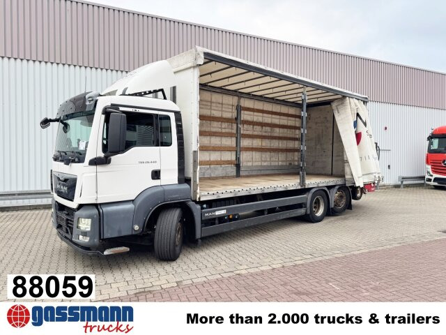 MAN TGS 26.440 6x2-4 LL, Lenk-/Liftachse, Edscha, - Kamion sa tovarnim sandukom: slika 1 MAN TGS 26.440 6x2-4 LL, Lenk-/Liftachse, Edscha, - Kamion sa tovarnim sandukom: slika 1