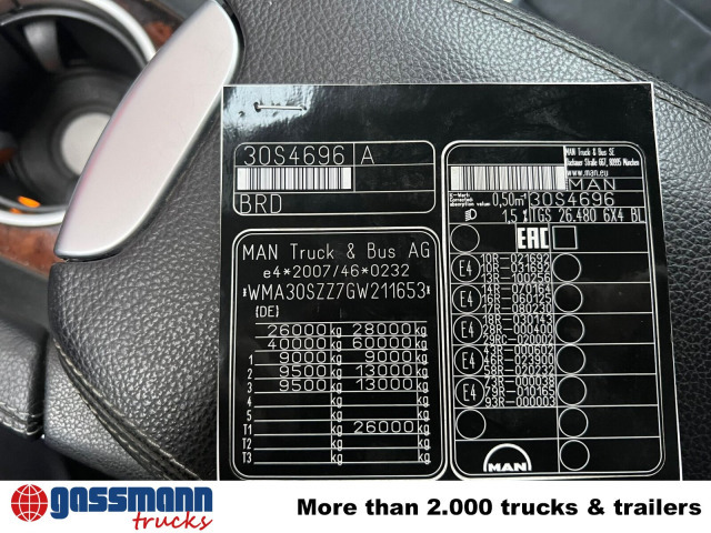 MAN TGS 26.480 6x4 BL, Klima, Intarder, Hyva 20.60 S - Kamion sa hidrauličnom kukom: slika 2 MAN TGS 26.480 6x4 BL, Klima, Intarder, Hyva 20.60 S - Kamion sa hidrauličnom kukom: slika 2
