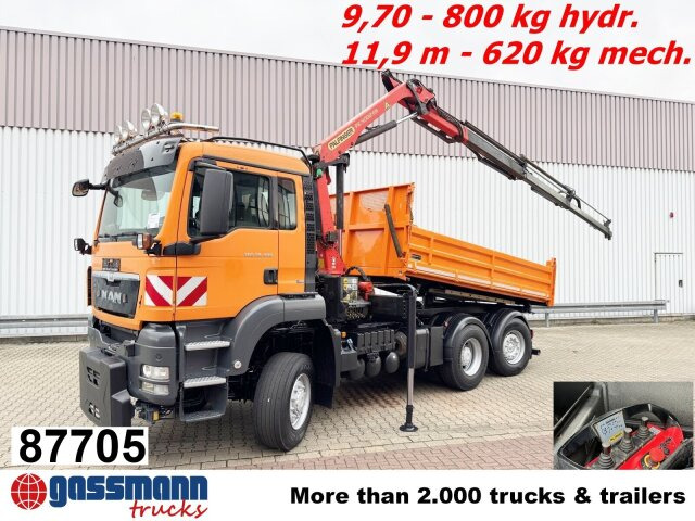 MAN TGS 28.400 6X4-4 BL, Lenk-/Lift, - Istovarivač, Kamion sa dizalicom: slika 1 MAN TGS 28.400 6X4-4 BL, Lenk-/Lift, - Istovarivač, Kamion sa dizalicom: slika 1