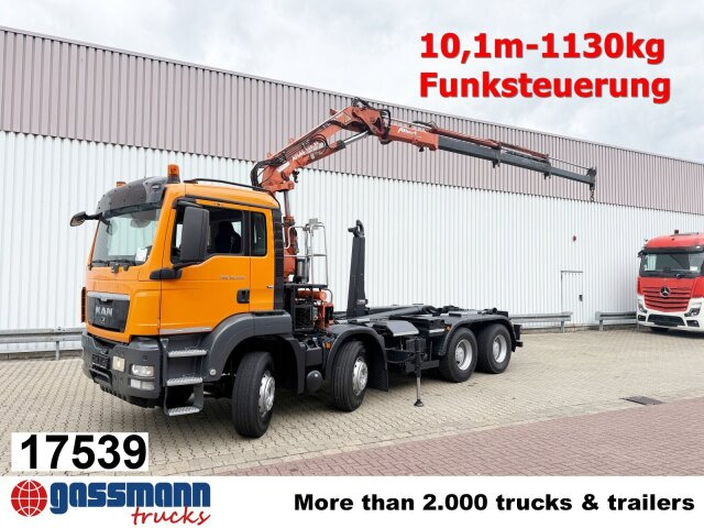 MAN TGS 35.440 8x4 BL, Meiller 19.62, Atlas Kran - Kamion sa hidrauličnom kukom, Kamion sa dizalicom: slika 1 MAN TGS 35.440 8x4 BL, Meiller 19.62, Atlas Kran - Kamion sa hidrauličnom kukom, Kamion sa dizalicom: slika 1