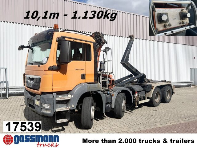 MAN TGS 35.440 8x4 BL, Meiller 19.62, Atlas Kran - Kamion sa hidrauličnom kukom, Kamion sa dizalicom: slika 1 MAN TGS 35.440 8x4 BL, Meiller 19.62, Atlas Kran - Kamion sa hidrauličnom kukom, Kamion sa dizalicom: slika 1
