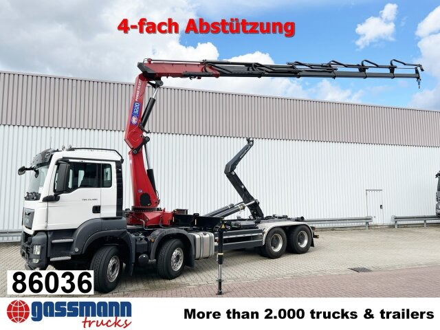MAN TGS 35.480 8X4 BL, Intarder, Kran HMF 3220-K6, - Kamion sa hidrauličnom kukom, Kamion sa dizalicom: slika 1 MAN TGS 35.480 8X4 BL, Intarder, Kran HMF 3220-K6, - Kamion sa hidrauličnom kukom, Kamion sa dizalicom: slika 1