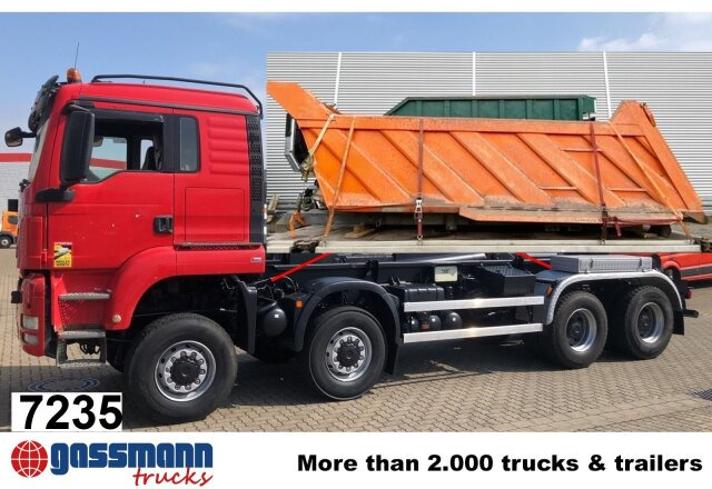 MAN TGS 41.480 8X8 BB, Bender Stahlmulde ca. 18m³, - Kamion sa golom šasijom i zatvorenom kabinom: slika 1 MAN TGS 41.480 8X8 BB, Bender Stahlmulde ca. 18m³, - Kamion sa golom šasijom i zatvorenom kabinom: slika 1