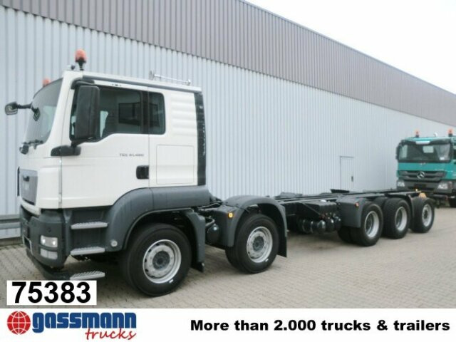 MAN TGS 50.480 BB 10x4, 2x VORHANDEN! - Kamion sa golom šasijom i zatvorenom kabinom: slika 1 MAN TGS 50.480 BB 10x4, 2x VORHANDEN! - Kamion sa golom šasijom i zatvorenom kabinom: slika 1