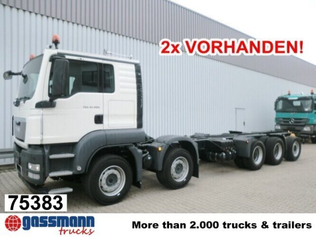 MAN TGS 50.480 BB 10x4, 2x VORHANDEN! - Kamion sa golom šasijom i zatvorenom kabinom: slika 1 MAN TGS 50.480 BB 10x4, 2x VORHANDEN! - Kamion sa golom šasijom i zatvorenom kabinom: slika 1