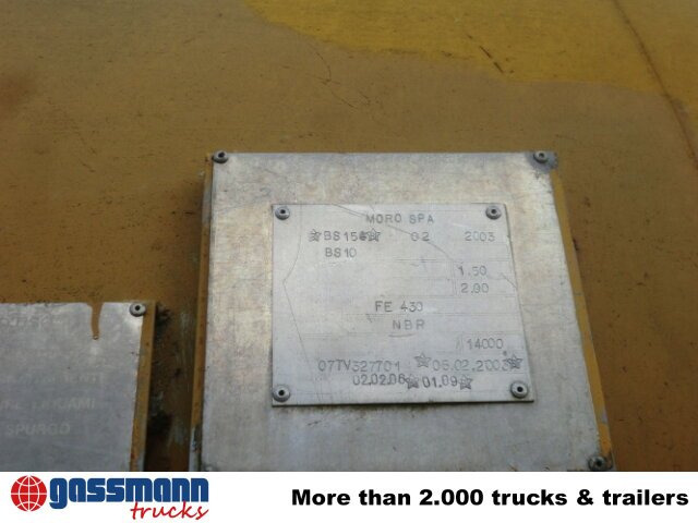 Kamion cisterna MORO SPA Saugaufbau ca. 14m³, Kippbar: slika 6