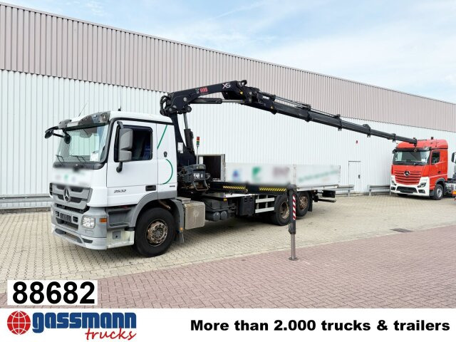 Mercedes-Benz Actros 2532 L 6x2, Liftachse, Kran Hiab 244EP-5 - Kamion sa tovarnim sandukom, Kamion sa dizalicom: slika 1 Mercedes-Benz Actros 2532 L 6x2, Liftachse, Kran Hiab 244EP-5 - Kamion sa tovarnim sandukom, Kamion sa dizalicom: slika 1