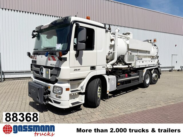 Mercedes-Benz Actros 2541 L 6x2, Müller Saug-/Spülwagen ca. - Autočistilica: slika 1 Mercedes-Benz Actros 2541 L 6x2, Müller Saug-/Spülwagen ca. - Autočistilica: slika 1